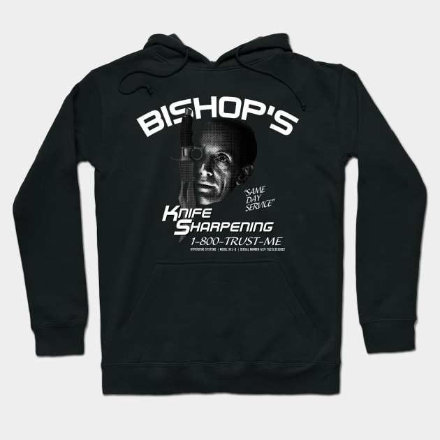 Bishop's Knife Sharpening Service Hoodie by MindsparkCreative